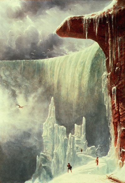 Cataratas del Niágara en invierno de Regis Francis Gignoux
